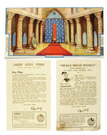 RARE UNCUT "DISNEYDROME" PREMIUM CUT-OUT THEATER FROM 1938 "PRESENTED BY MICKEY MOUSE WEEKLY."