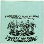 "MERRY MARVEL MARCHING SOCIETY" MARVEL COMICS CLUB LOT.