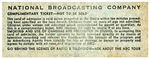 "TELEVISION SHOW HOWDY DOODY" ADULT ADMISSION TICKET.