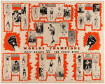 "WORLDS CHAMPIONS AND PAST GREATS OF THE PRIZE RING" BOXING POSTER.