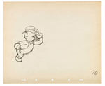 "THE PRACTICAL PIG" ORIGINAL PRODUCTION DRAWING PAIR FEATURING THE THREE LITTLE PIGS.