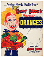 "BUY HOWDY DOODY'S FAVORITE ORANGES" STORE SIGN.