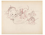 MICKEY MOUSE & PLUTO "MICKEY'S ELEPHANT" ORIGINAL ART.