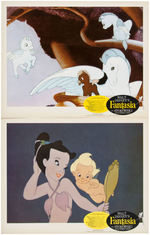 "FANTASIA" 1963 RE-RELEASE LOBBY CARD SET WITH ENVELOPE.