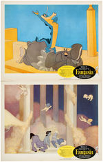 "FANTASIA" 1963 RE-RELEASE LOBBY CARD SET WITH ENVELOPE.