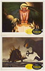 "FANTASIA" 1963 RE-RELEASE LOBBY CARD SET WITH ENVELOPE.