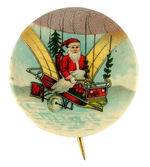 RARE SALESMAN'S SAMPLE SANTA IN AIRSHIP BORN 'SLEIGH' BY BASTIAN CIRCA 1910.