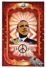 ARTIST-SIGNED VERY LIMITED POSTER PRODUCED FOR OBAMA'S INAUGURATION.