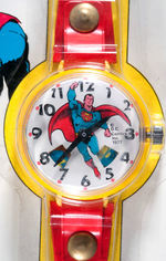 "SUPERMAN" MARX TOY WATCH ON DISPLAY CARD.