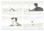 “SUPERMAN” 1978 MOVIE ORIGINAL ART STORY BOARDS LOT OF TWELVE.