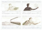 “SUPERMAN” 1978 MOVIE ORIGINAL ART STORY BOARDS LOT OF TWELVE.