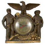 "A NEW DEAL/PROSPERITY/UNDER THE BLUE EAGLE" 1930s WORKING CLOCK.