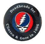 "DEADHEADS FOR CLINTON & GORE IN 1996."