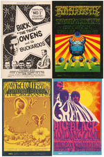 BILL GRAHAM NEAR COMPLETE 1968 FILLMORE CONCERT POSTCARD SET.