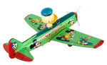 "MICKEY MOUSE AND DONALD DUCK AND PLUTO" RARE LINEMAR FRICTION AIRPLANE.