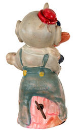 "RARE AND UNUSUAL DONALD DUCK DANCING W/ELMER THE ELEPHANT CELLULOID WINDUP.