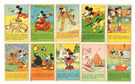 "MICKEY MOUSE RECIPE SCRAPBOOK" WITH EXTENSIVE GROUP OF PICTURE CARDS.