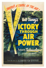 "WALT DISNEY'S VICTORY THROUGH AIR POWER" MOVIE POSTER.