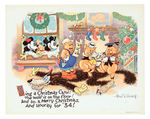 DISNEY STUDIO CHRISTMAS CARD FOR 1933.