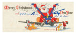 DISNEY STUDIO CHRISTMAS CARD FOR 1942 WITH RARE INSERT.