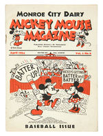 "MICKEY MOUSE MAGAZINE" DAIRY PROMOTIONAL MAGAZINE.