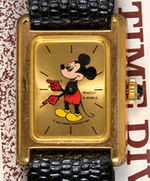 "MICKEY MOUSE BRADLEY" WATCH TRIO PLUS STORE SIGN.