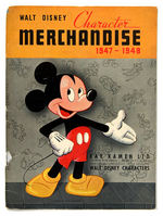 "WALT DISNEY CHARACTER MERCHANDISE 1947-1948" EXCEPTIONAL RETAILERS CATALOGUE.