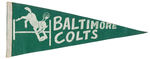 “BALTIMORE COLTS” PENNANT PAIR.