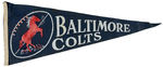 “BALTIMORE COLTS” PENNANT PAIR.