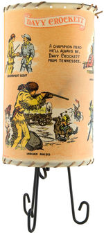 “DAVY CROCKETT” BOXED ROTO-VUE CYLINDER LAMP.