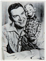 BUFFALO BOB SMITH SIGNED HOWDY DOODY PHOTO, POSTCARD & SHEET MUSIC.