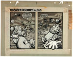 "HOWDY DOODY IN 3-D" ORIGINAL ART CEL SET-UP.