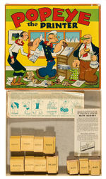 “POPEYE THE PRINTER” BOXED MULTI CHARACTER SET INCLUDING THE JEEP.