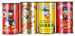 "DONALD DUCK" ENDORSED DRINK SAMPLE CANS.