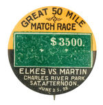 "GREAT 50 MILE MATCH RACE" FROM BOSTON'S "CHARLES RIVER PARK."