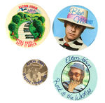 ELTON JOHN GROUP OF FOUR BUTTONS.