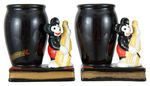 PAIR OF MICKEY MOUSE CERAMIC VASES.