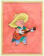 PRACTICAL PIG "CRI-CRI EL GRILLITO CANTOR" ANIMATION CEL.