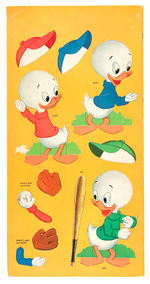 "DONALD DUCK AND HIS FRIENDS - A GREAT BIG PUNCHOUT" BOOK.