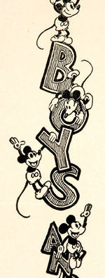 "MICKEY MOUSE CLUB" RARE SAMPLE POSTER FOR MOVIE THEATER PROMOTION.