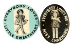 SHIRLEY TEMPLE-INSPIRED DOLL BUTTONS.