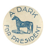 HOPEFUL PRESIDENTIAL CANDIDATE REBUS LAPEL STUD CIRCA 1896.