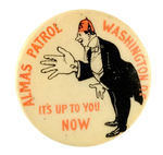 WASHINGTON DC MASONIC BUTTON.