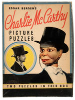 CHARLIE McCARTHY GAME/PUZZLE LOT.