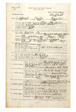 CHARLES LINDBERGH'S PERSONAL APPLICATION FOR AIR MAIL SERVICE TWICE-SIGNED DOCUMENTS DEC. 28, 1925.