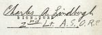 CHARLES LINDBERGH'S PERSONAL APPLICATION FOR AIR MAIL SERVICE TWICE-SIGNED DOCUMENTS DEC. 28, 1925.