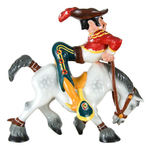 TOREADOR ON HORSEBACK FROM FERDINAND EXCEPTIONAL CERAMIC FIGURINE BY ZACCAGNINI.