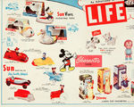 "THE SUN RUBBER CO." PROMOTIONAL FOLDER TO RETAILERS FEATURING DISNEY ITEMS.