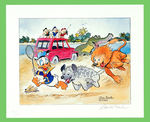 CARL BARKS SIGNED LIMITED EDITION PRINT.