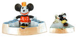 CHINA ASHTRAYS FEATURING MICKEY/MINNIE MOUSE AND PLUTO.